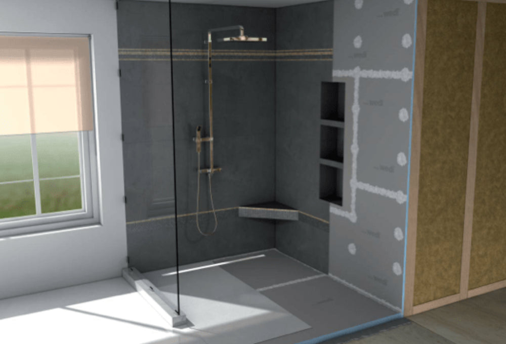 Build A Custom Shower With Wedi Waterproof Shower Systems Standard Paint And Flooring
