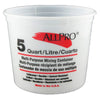 Multi-Mix Plastic Containers 5 quart